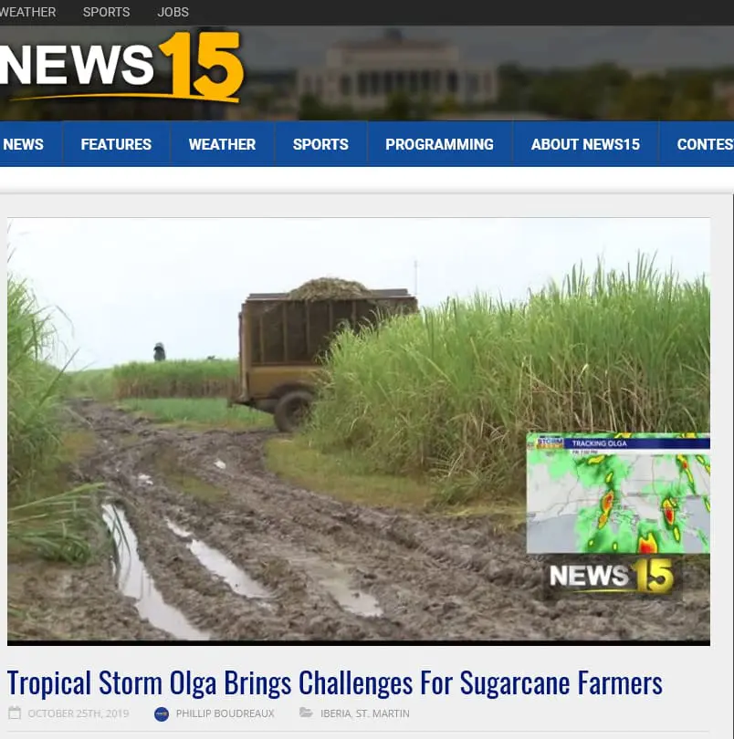 Tropical Storm Olga Came and Went; Left Mud