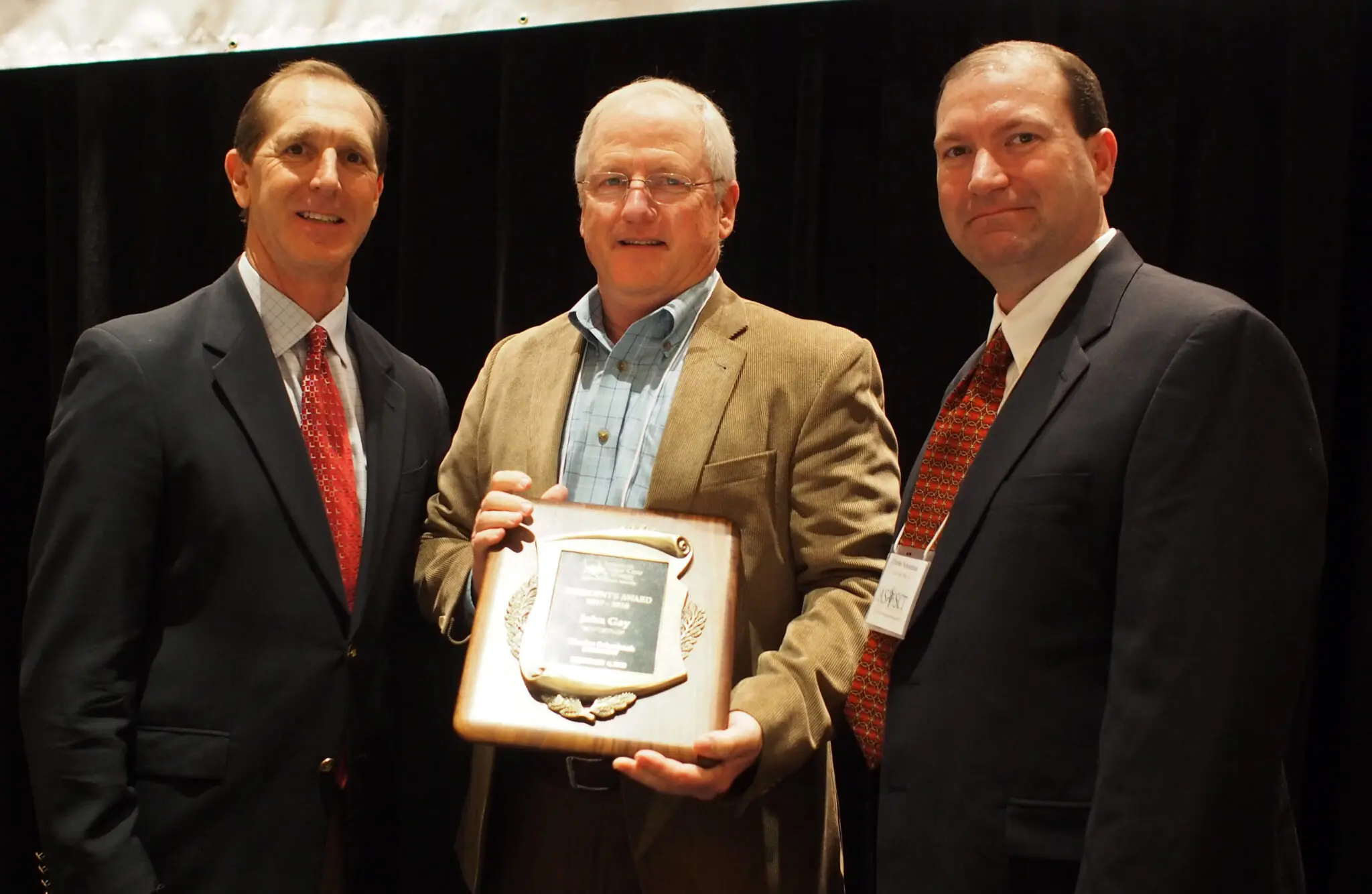 John GAy receives President's Award John GAy receives President's Award